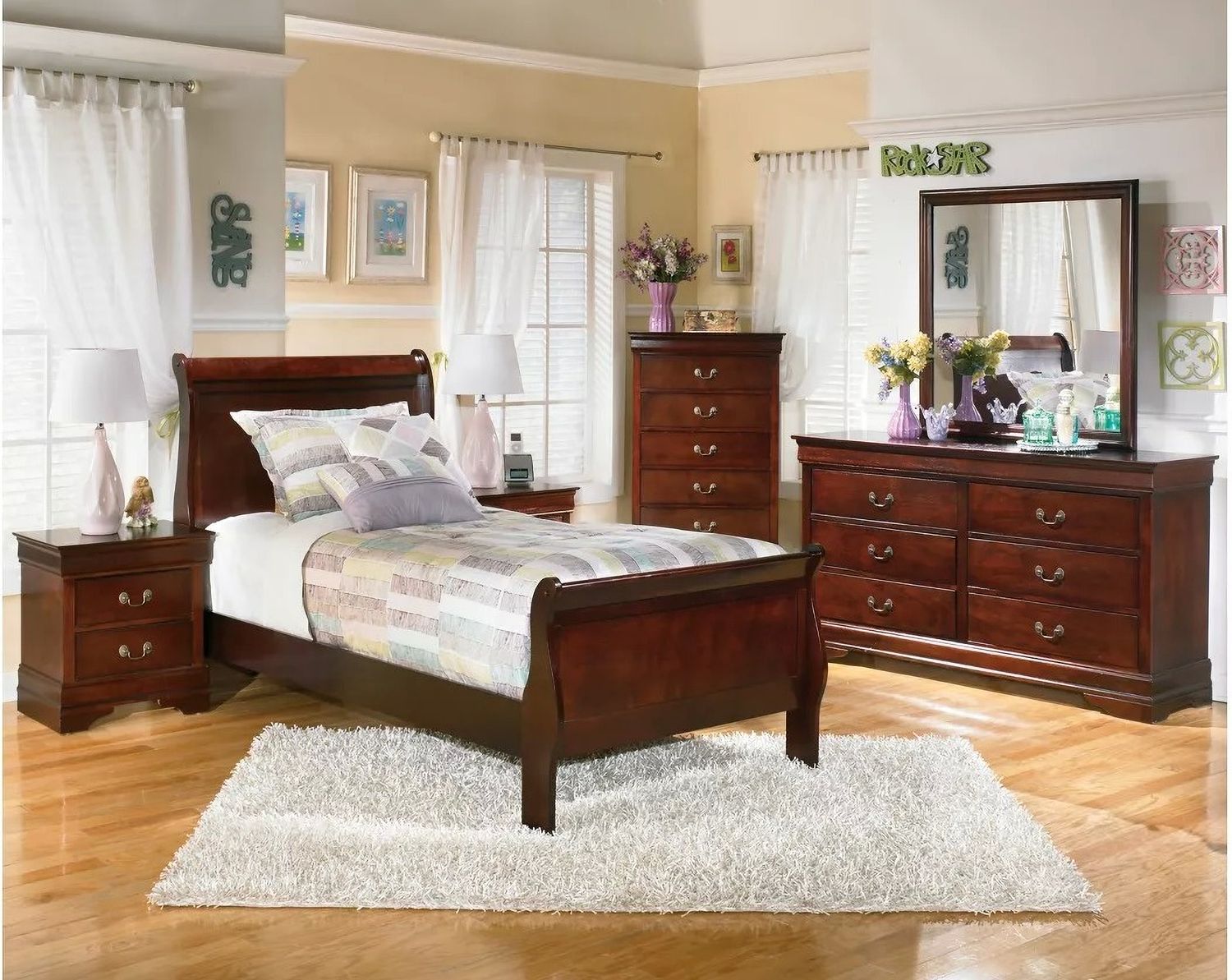 Alisdair Two Drawer Nightstand B37692