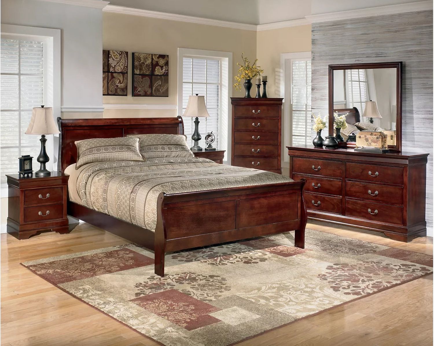 Alisdair Queen Sleigh Bed B376B2