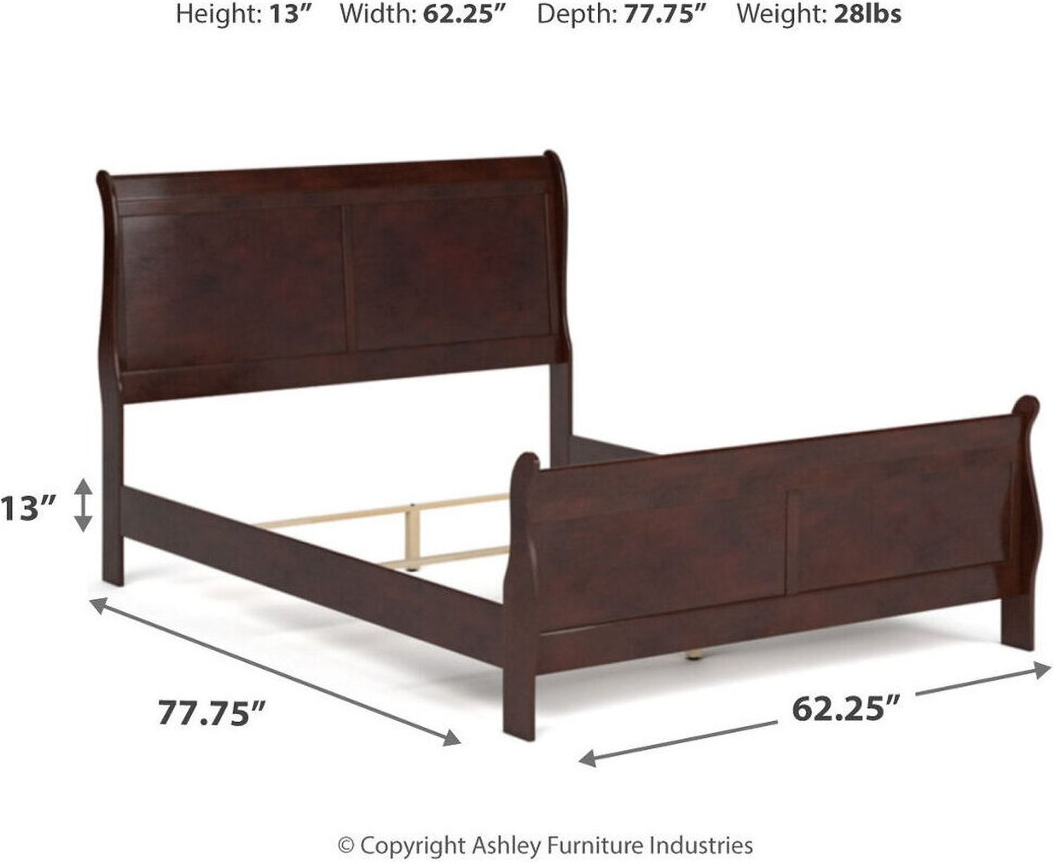 Alisdair Queen Sleigh Bed B376B2