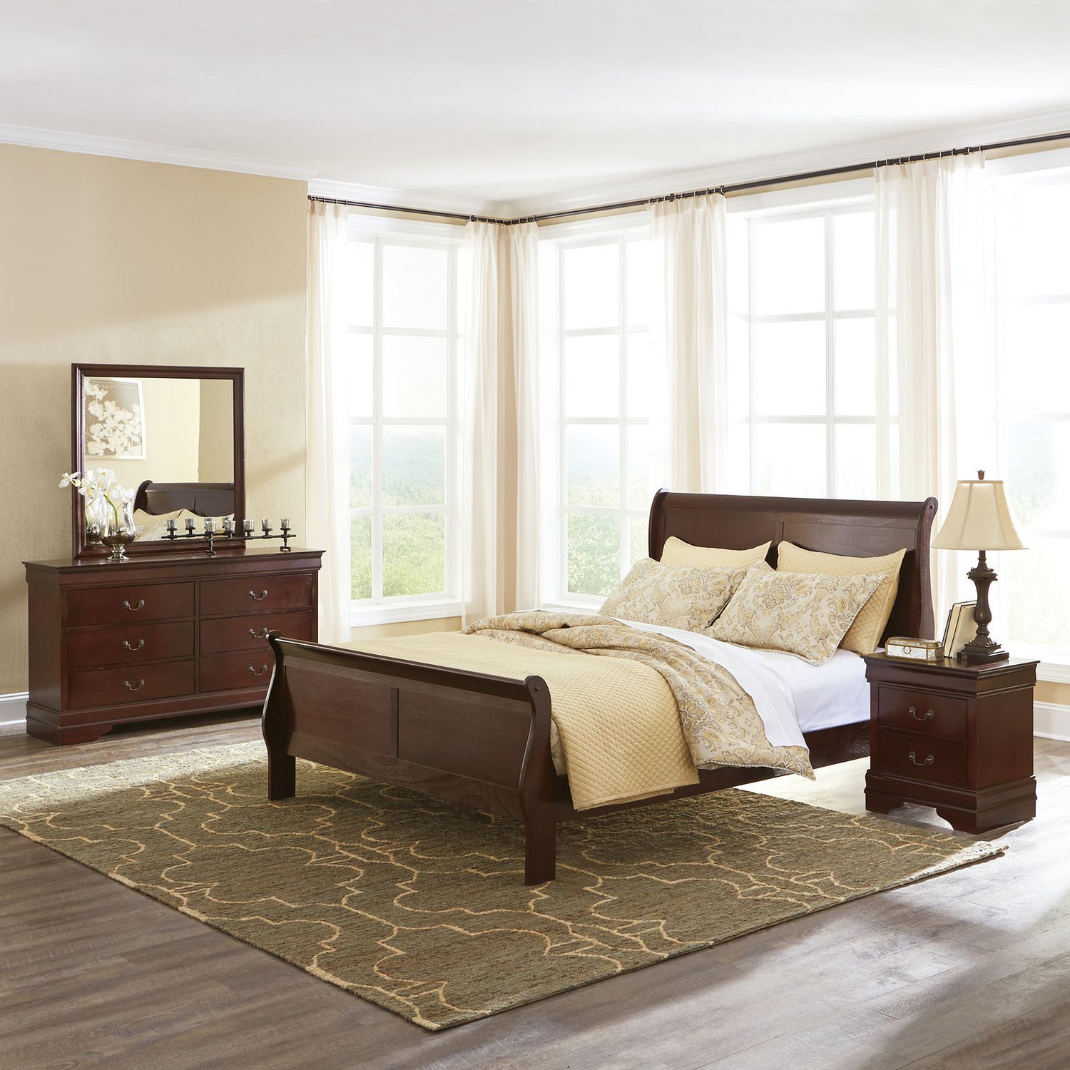 Alisdair Queen Sleigh Bed B376B2