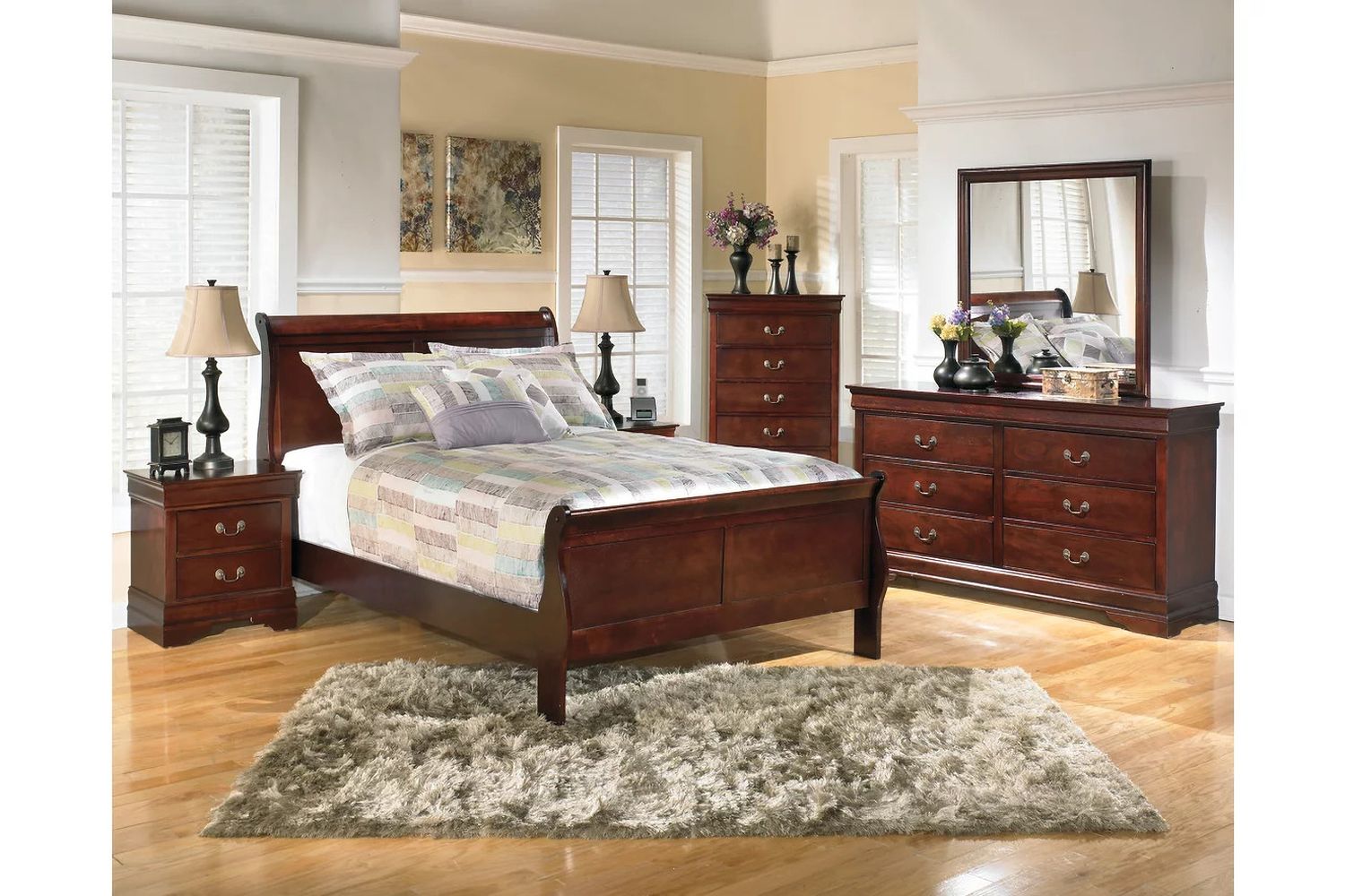 Alisdair Full Sleigh Bed B376B4