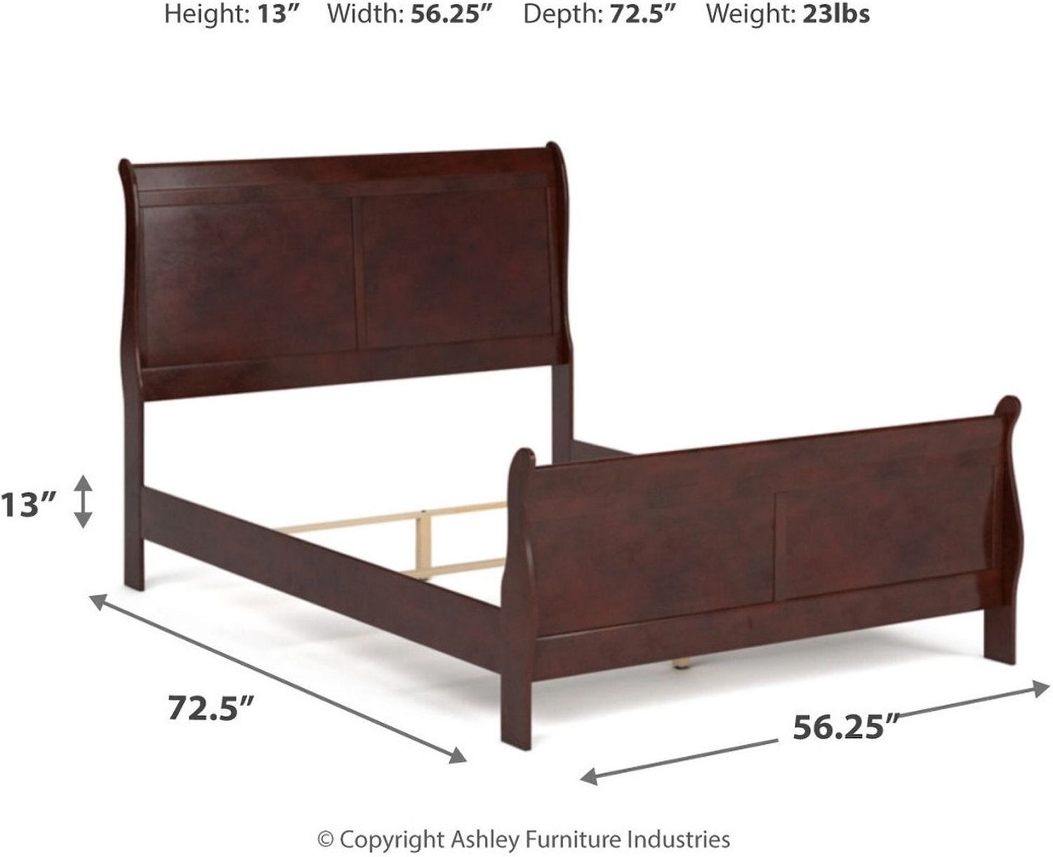 Alisdair Full Sleigh Bed B376B4