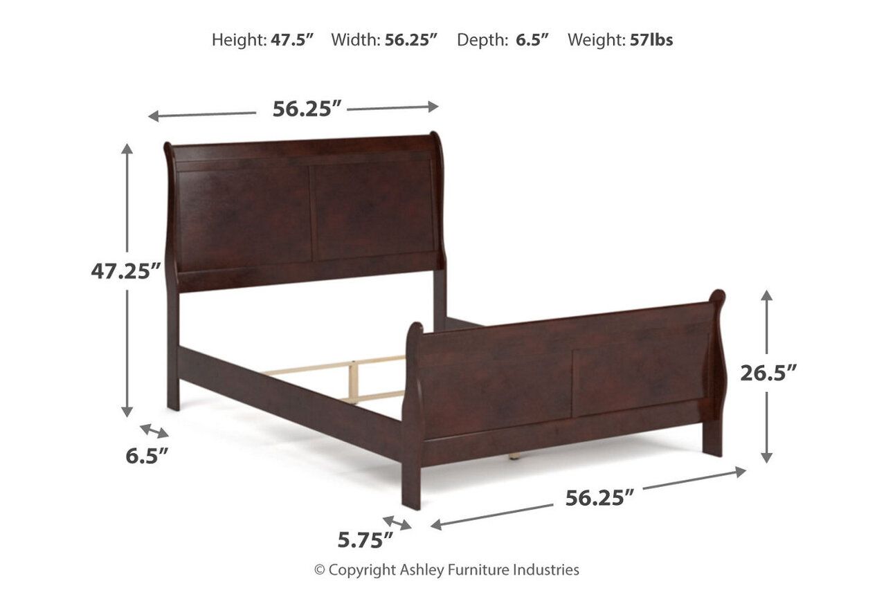 Alisdair Full Sleigh Bed B376B4