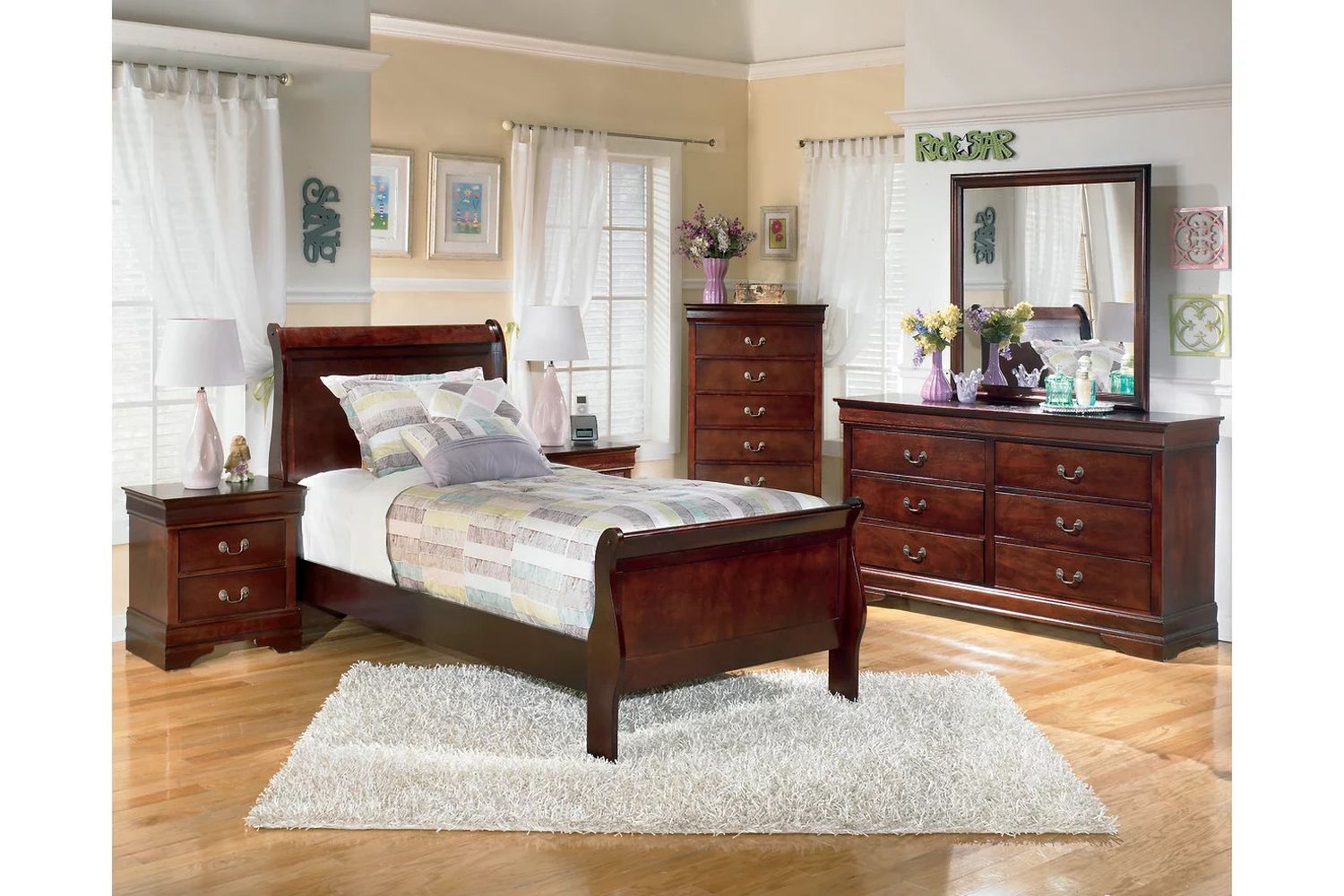 Alisdair Twin Sleigh Bed B376B5