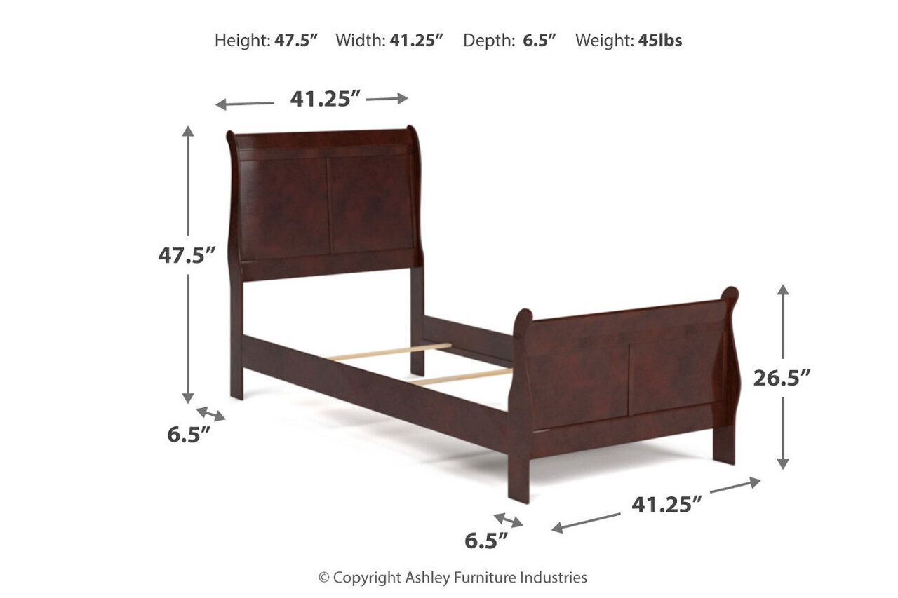 Alisdair Twin Sleigh Bed B376B5