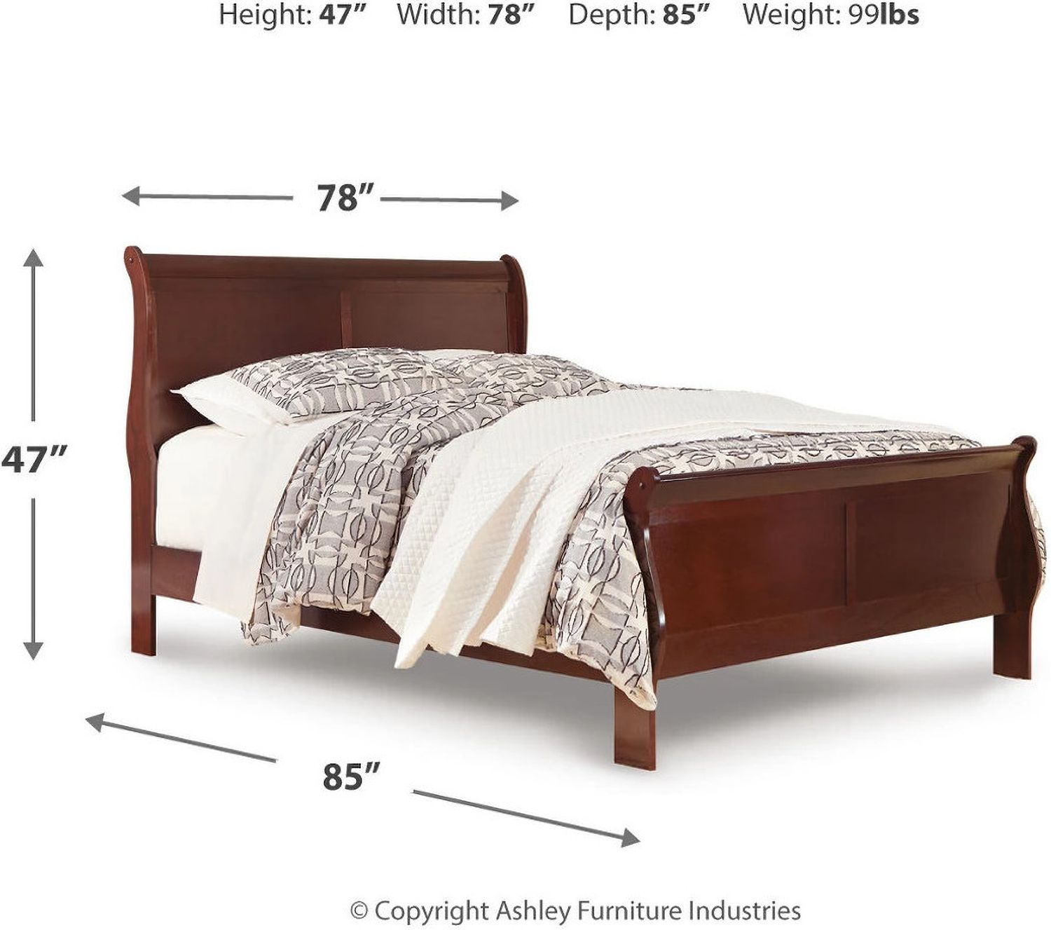 Alisdair King Sleigh Bed B376B8