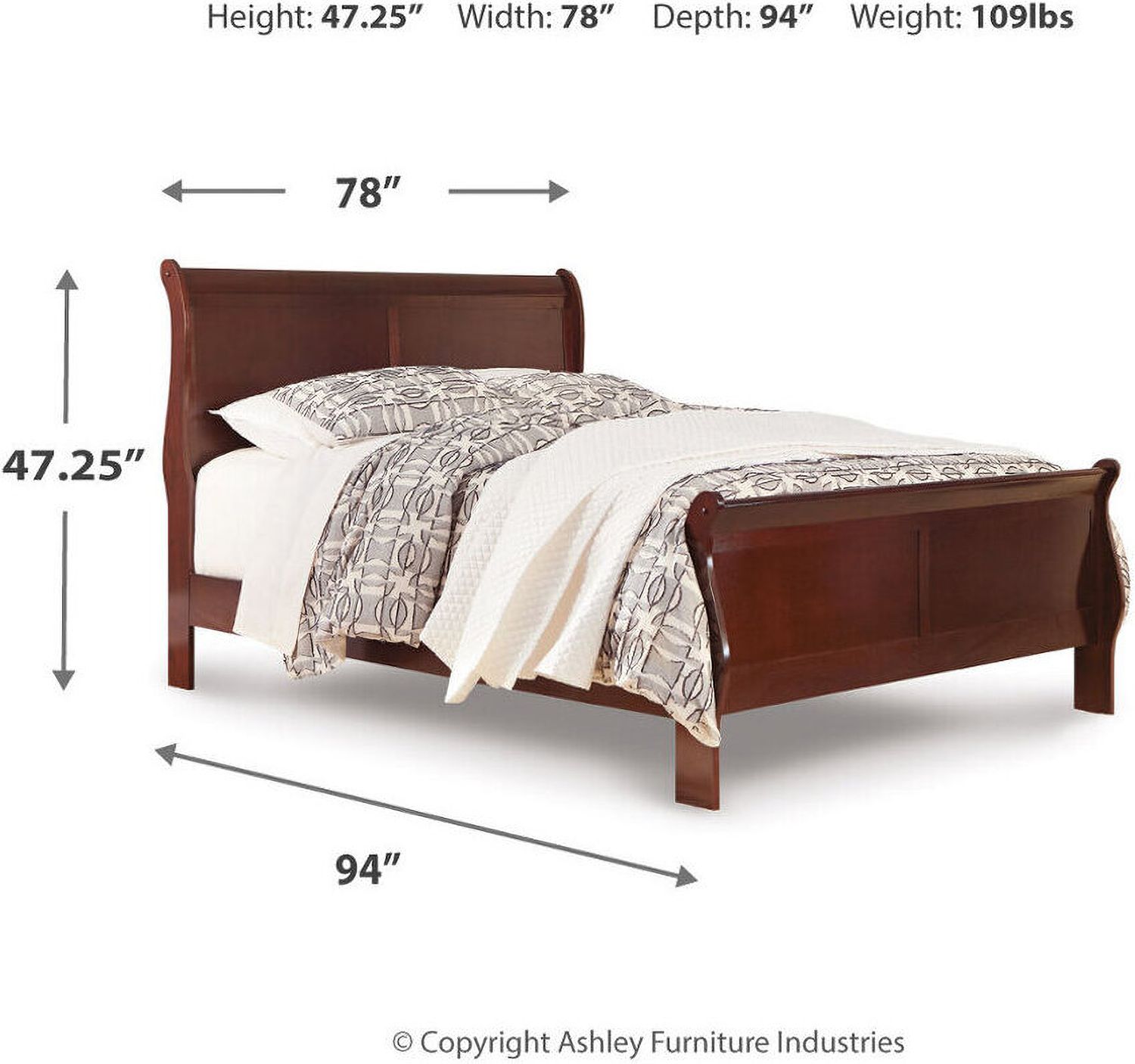 Alisdair Cal. King Sleigh Bed B376B9