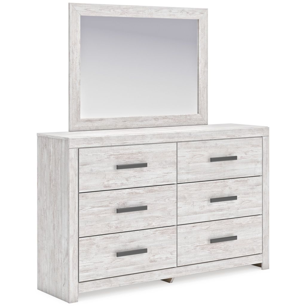 Cayboni Bedroom Mirror In White Wash B378836