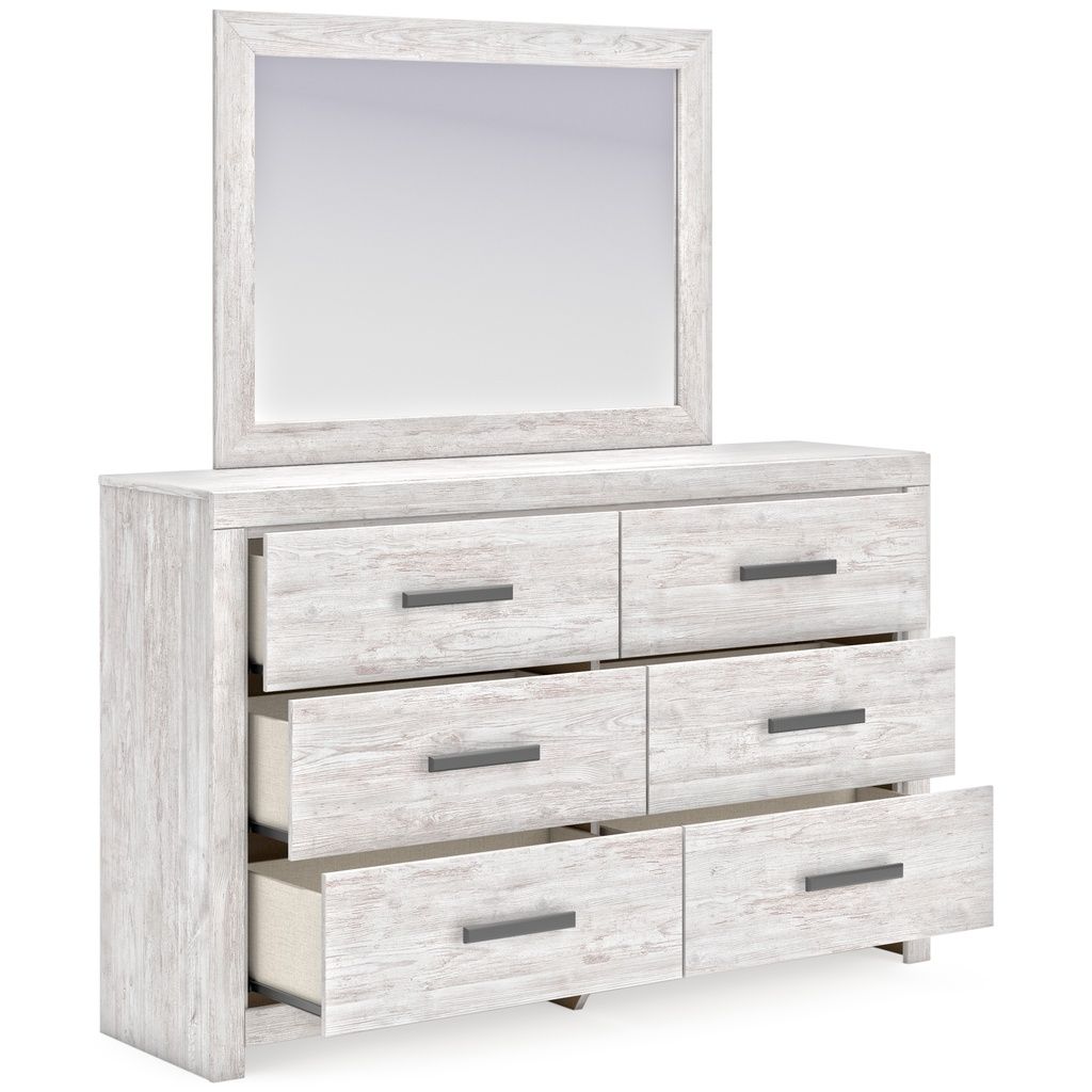 Cayboni Bedroom Mirror In White Wash B378836