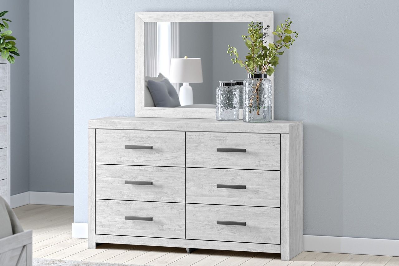 Cayboni Bedroom Mirror In White Wash B378836