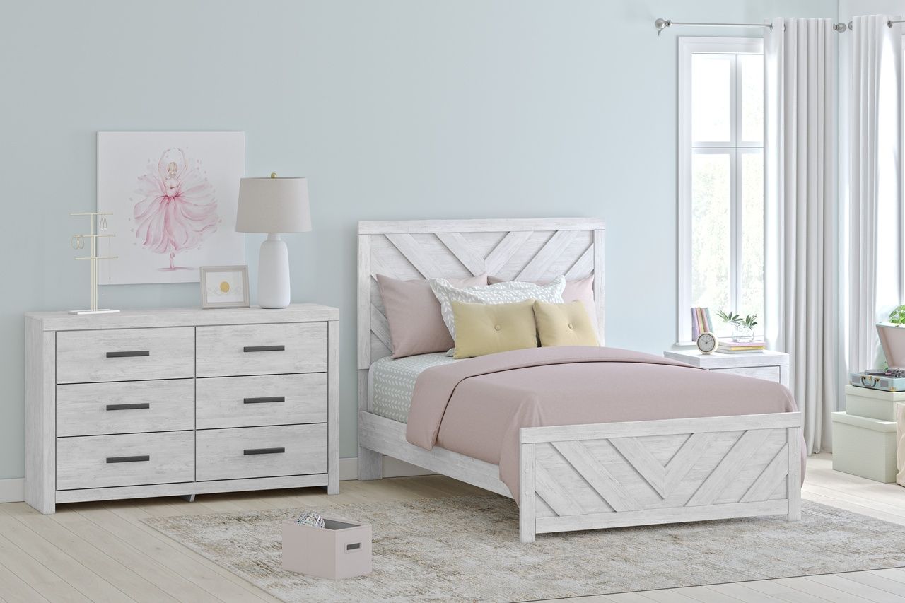 Cayboni Bedroom Mirror In White Wash B378836