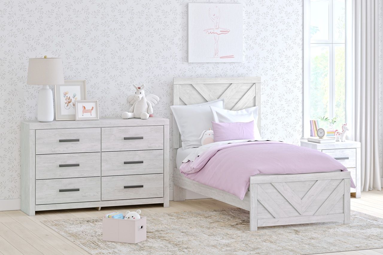Cayboni Bedroom Mirror In White Wash B378836