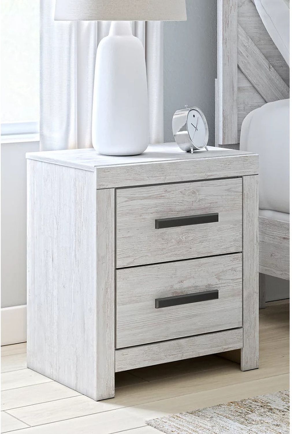 Cayboni Nightstand In Washed White B378892