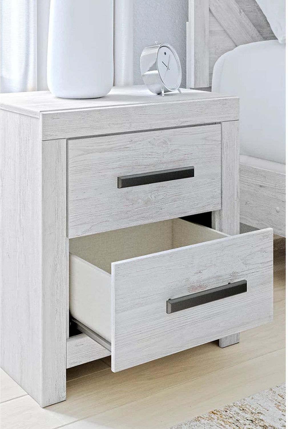 Cayboni Nightstand In Washed White B378892