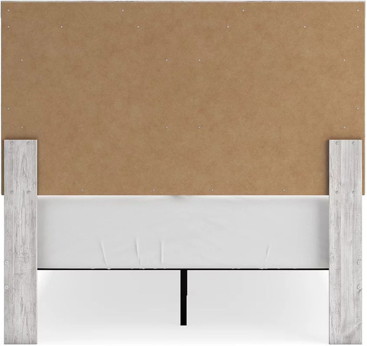 Cayboni Full Panel Bed In Washed White B3788B2