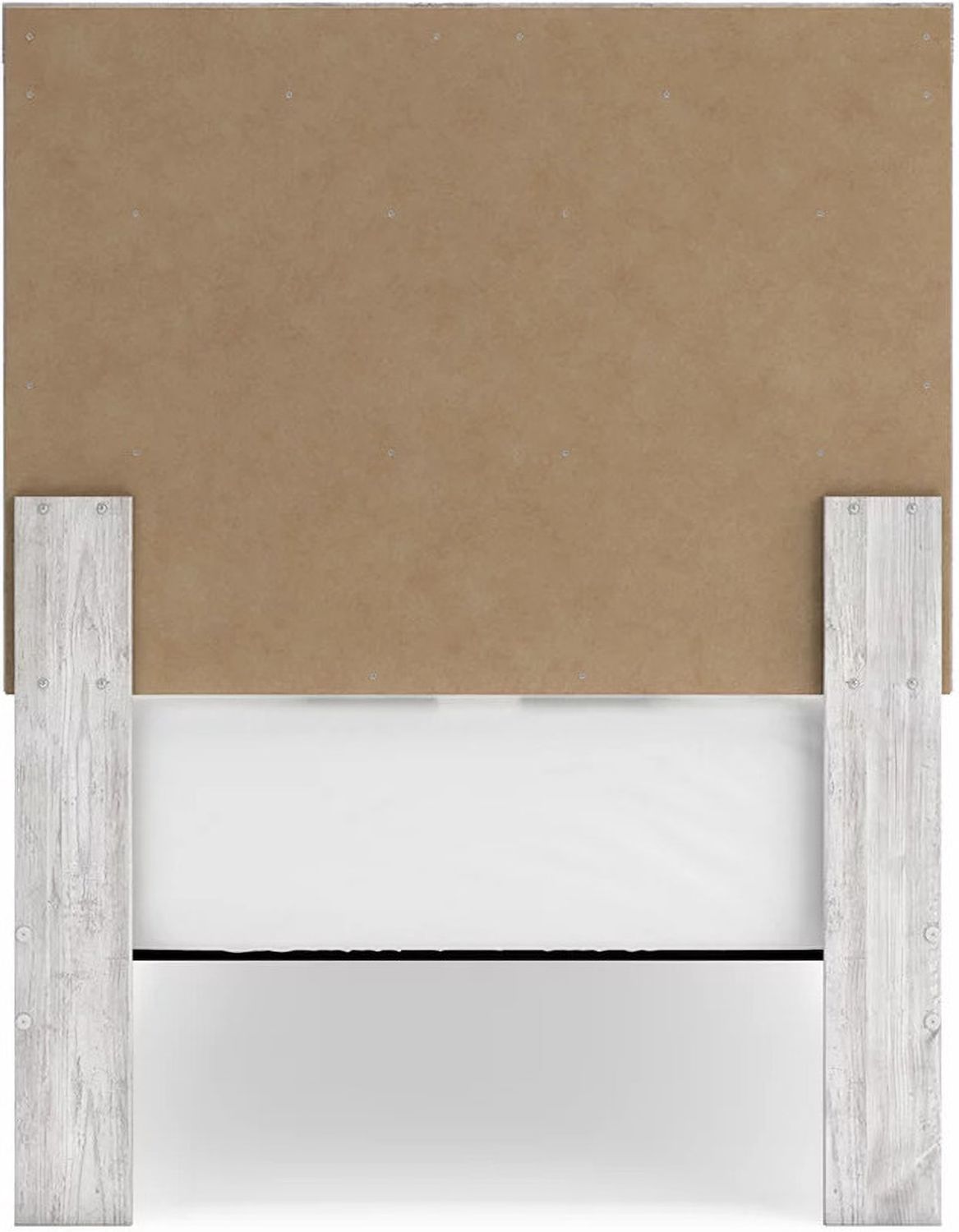 Cayboni Twin Panel Bed In Washed White B3788B6