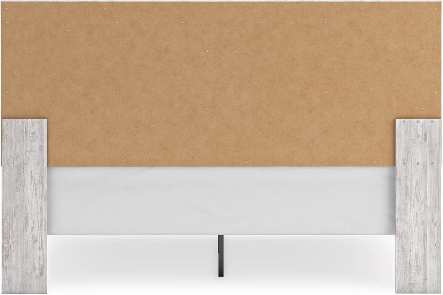 Cayboni King Panel Bed In Washed White B3788B7