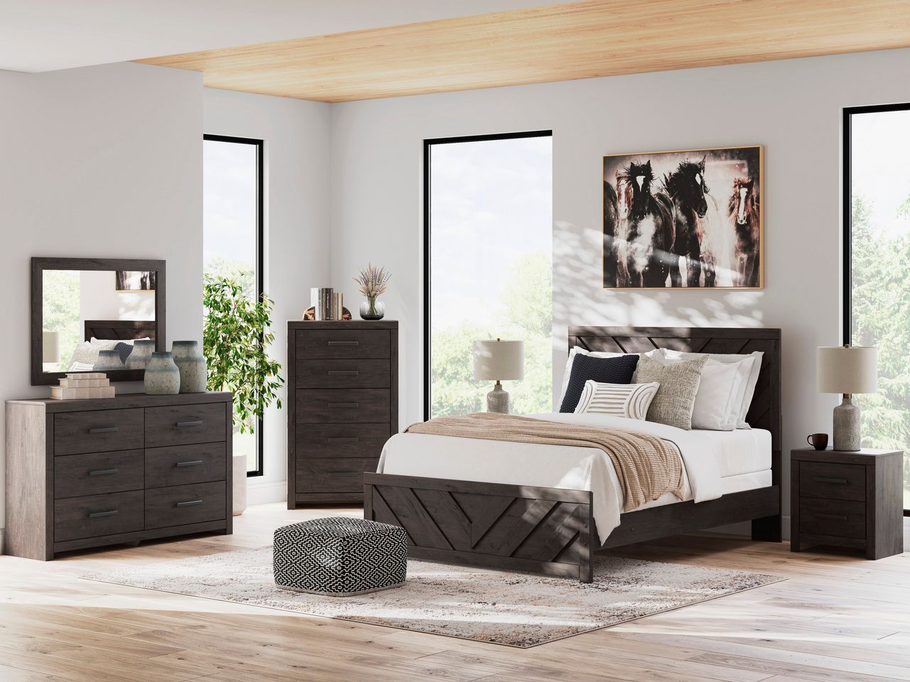Prendonea Dresser In Charcoal B378931