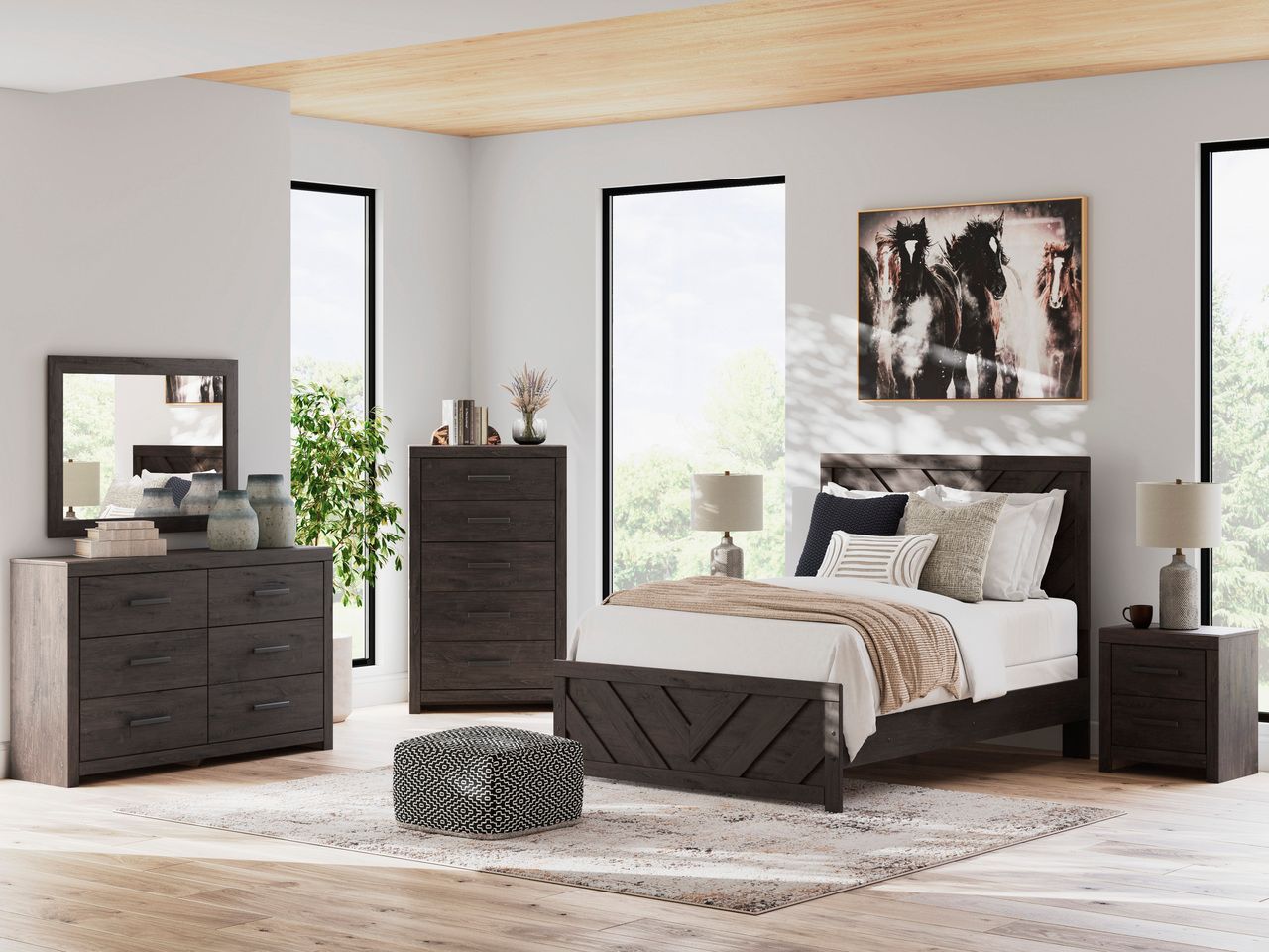 Prendonea Dresser In Charcoal B378931