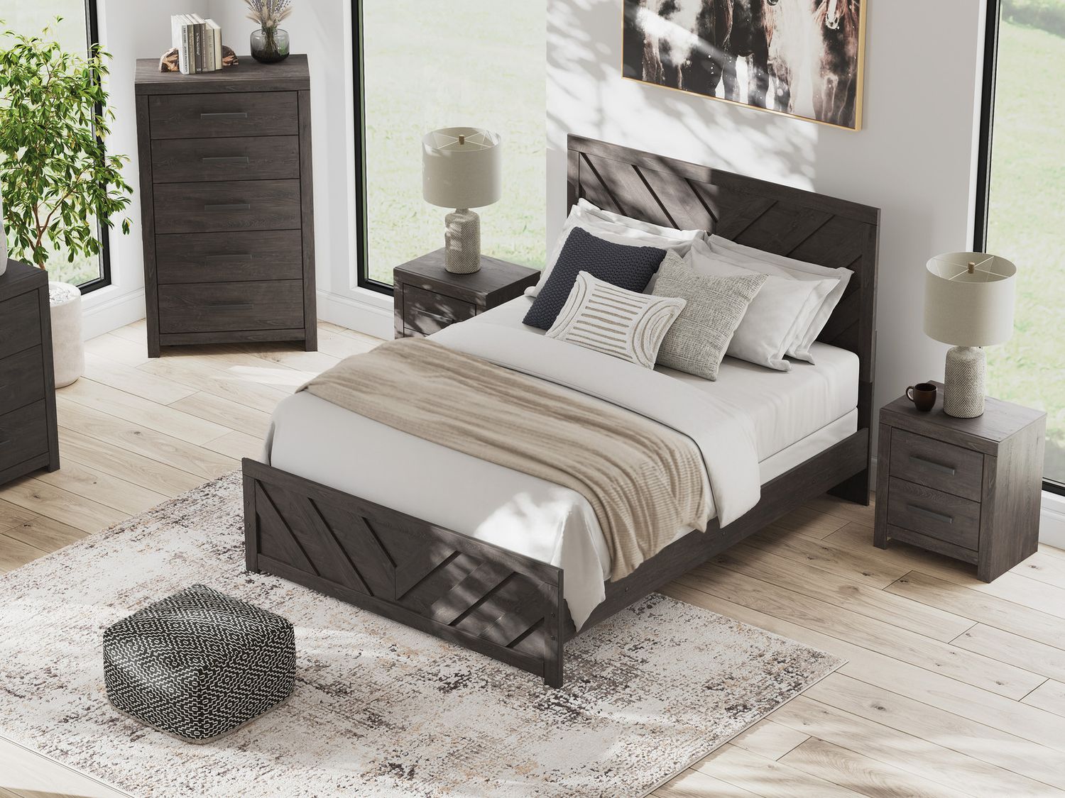 Prendonea Chest of Drawers In Charcoal B378946