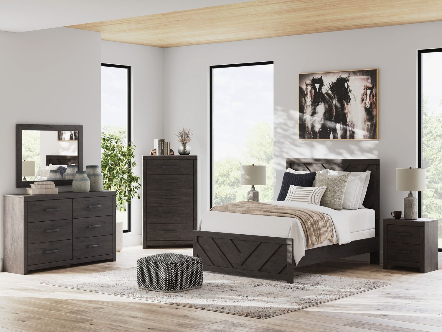 Prendonea Chest of Drawers In Charcoal B378946