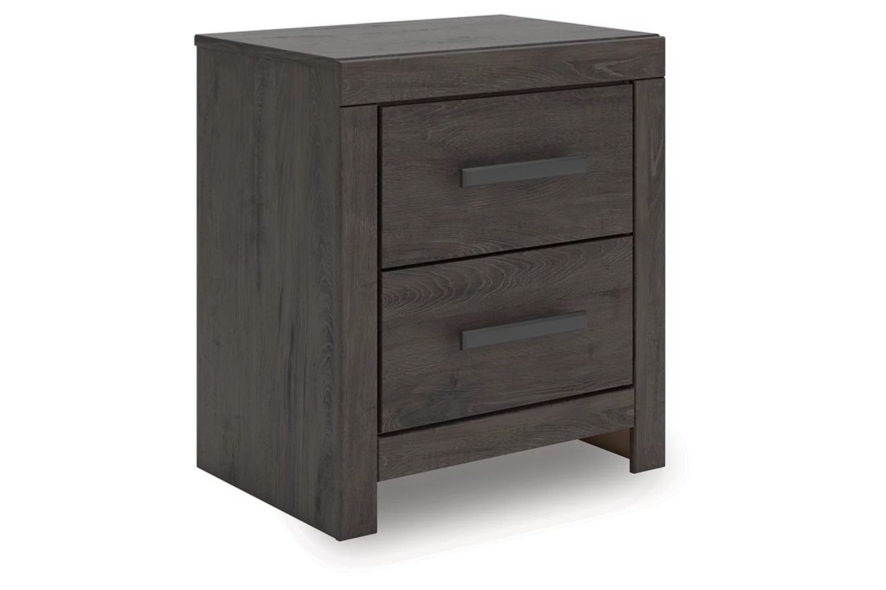 Prendonea Nightstand In Charcoal B378992