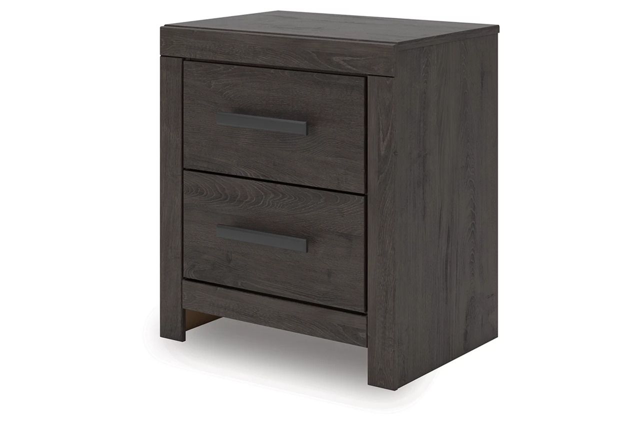 Prendonea Nightstand In Charcoal B378992