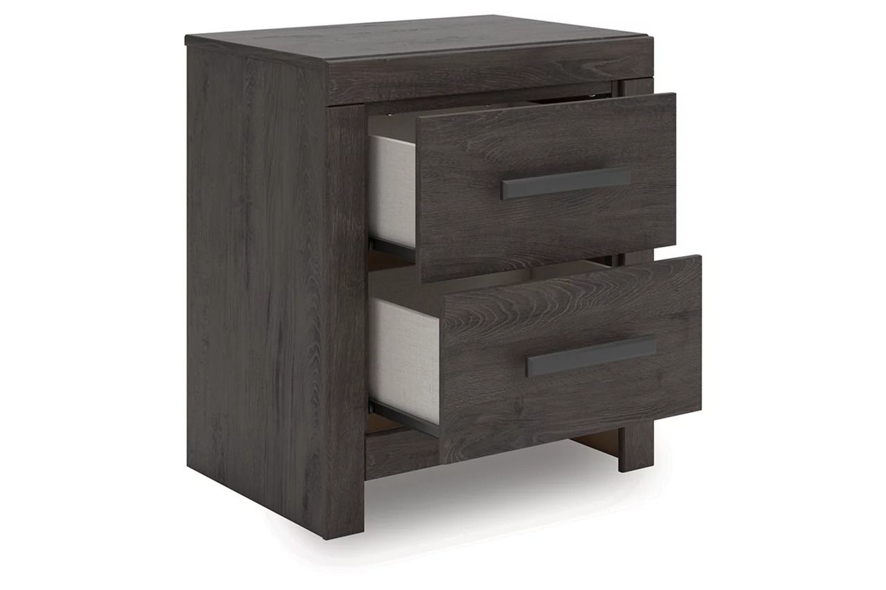 Prendonea Nightstand In Charcoal B378992
