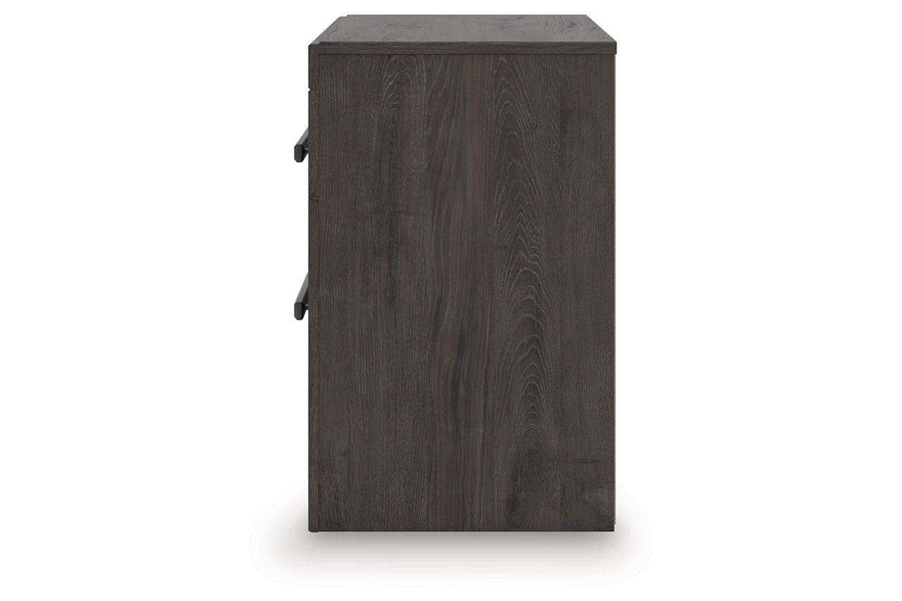 Prendonea Nightstand In Charcoal B378992