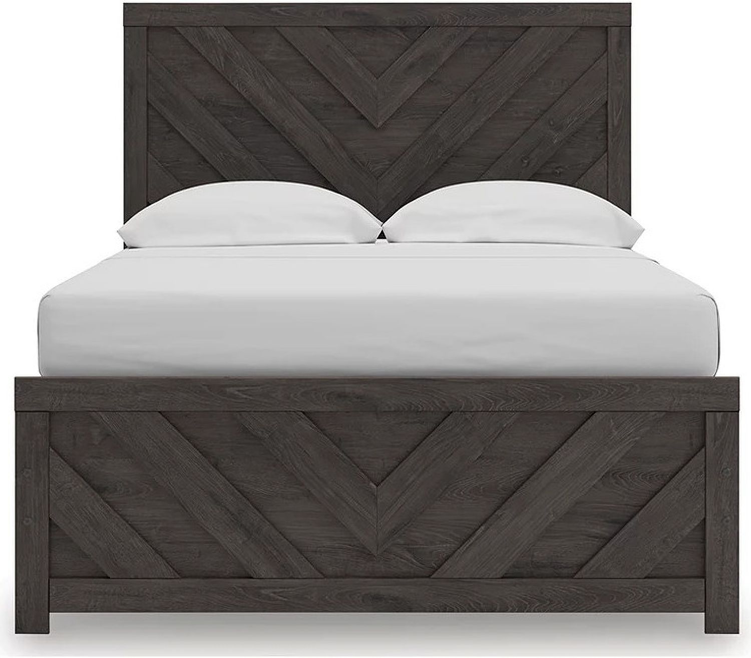 Prendonea Full Panel Bed In Charcoal B3789B3