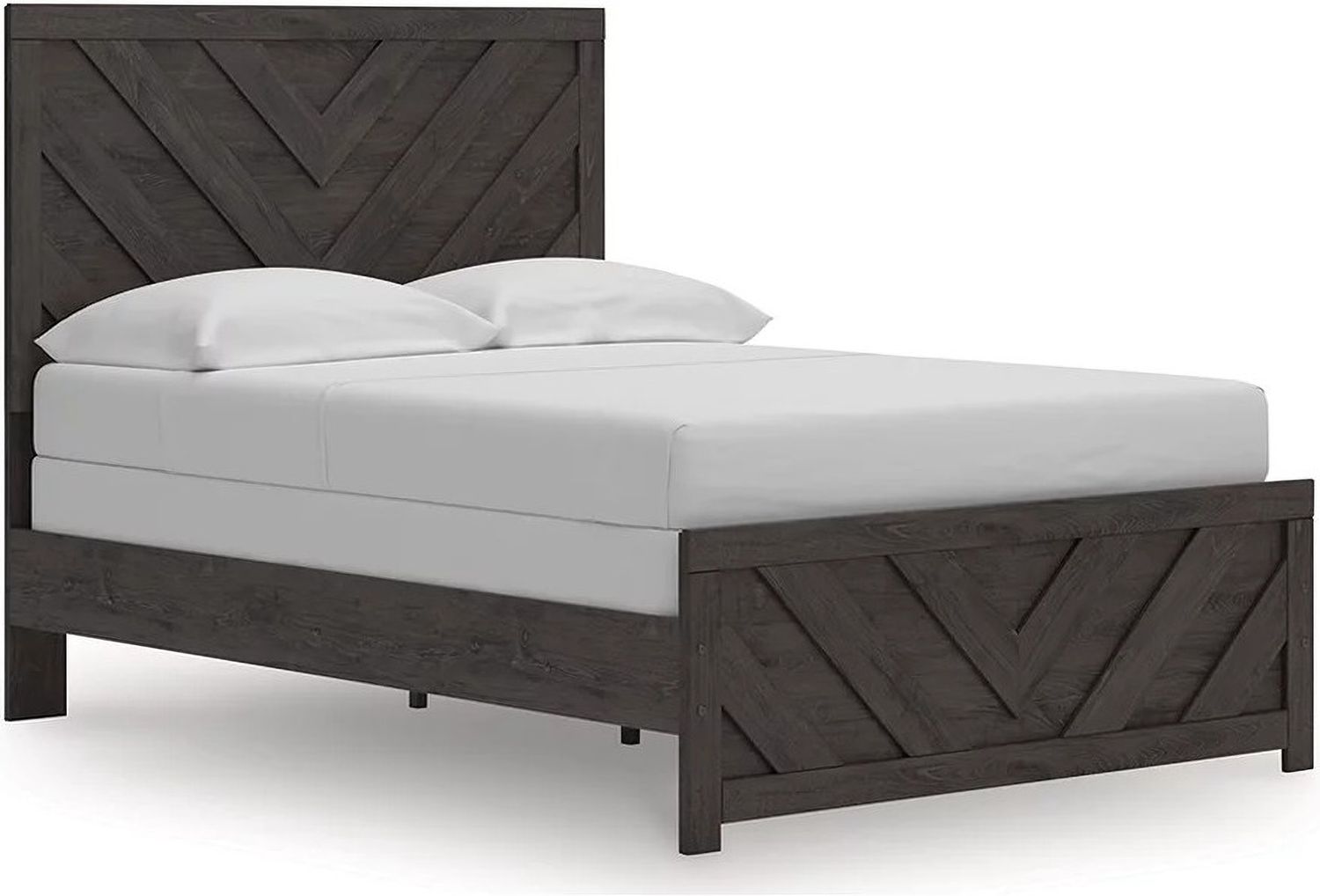 Prendonea Full Panel Bed In Charcoal B3789B3