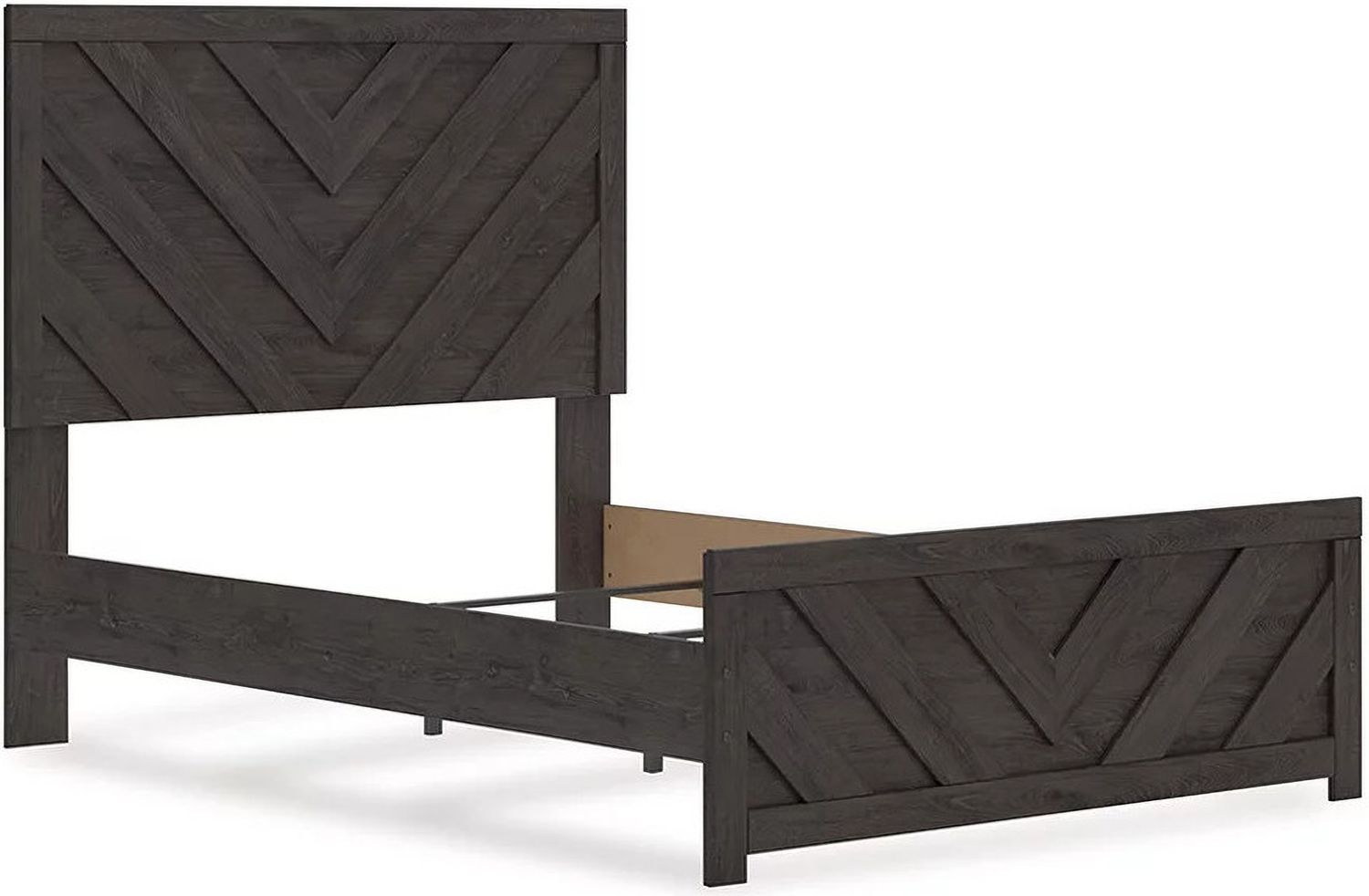 Prendonea Full Panel Bed In Charcoal B3789B3