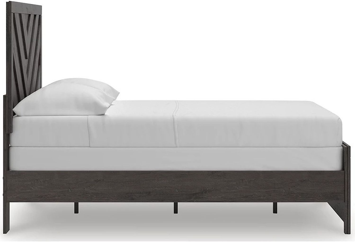Prendonea Full Panel Bed In Charcoal B3789B3