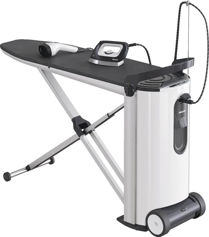 Steam ironing system with display and steamer for perfect ironing results and convenience. B3847FASHIONMASTER
