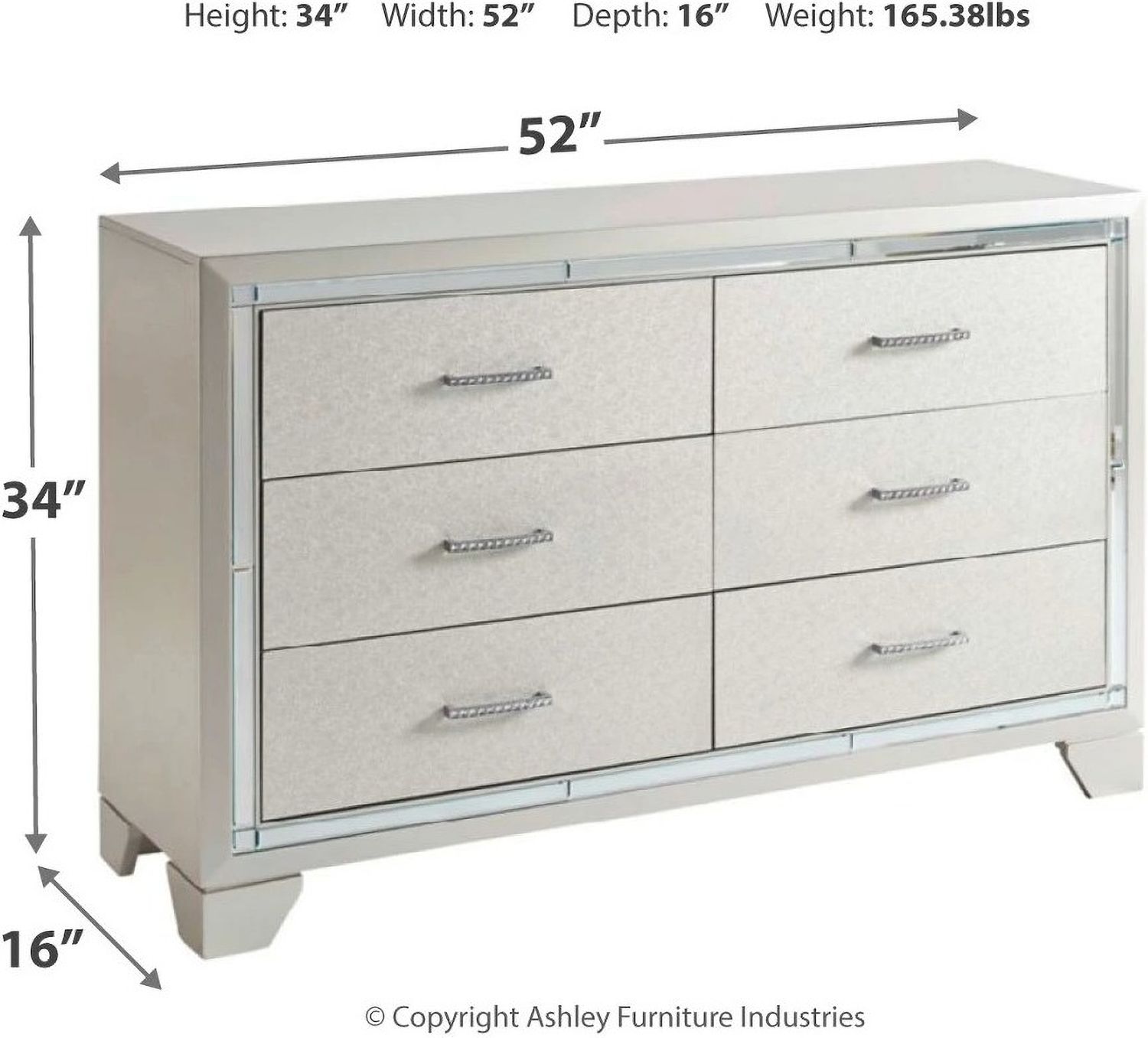 Lonnix Silver Dresser B41021