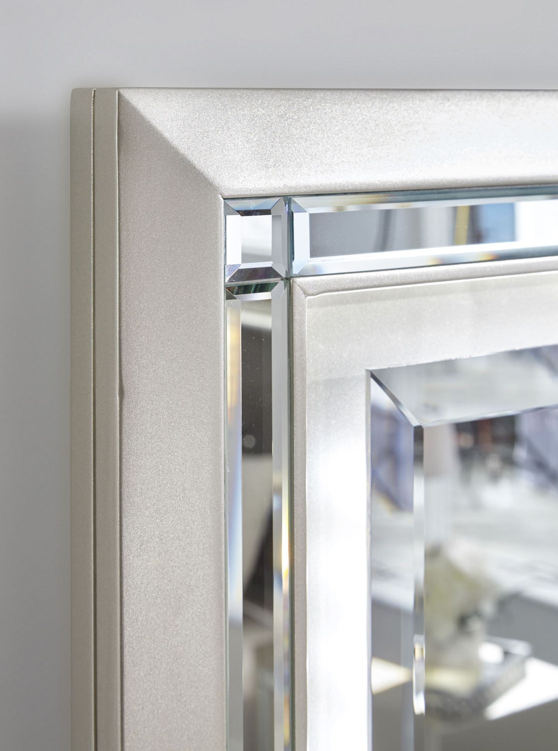 Lonnix Silver Bedroom Mirror B41026