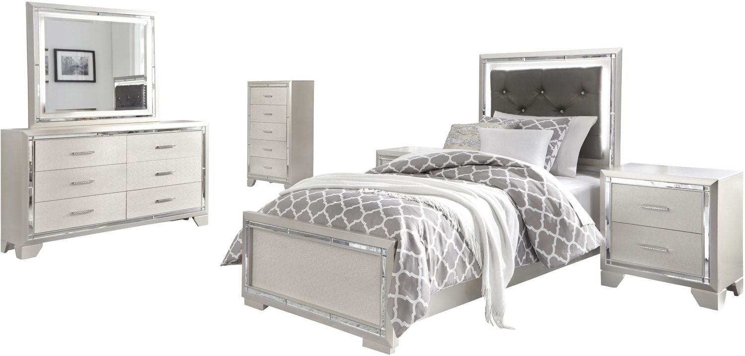 Lonnix Silver Bedroom Mirror B41026