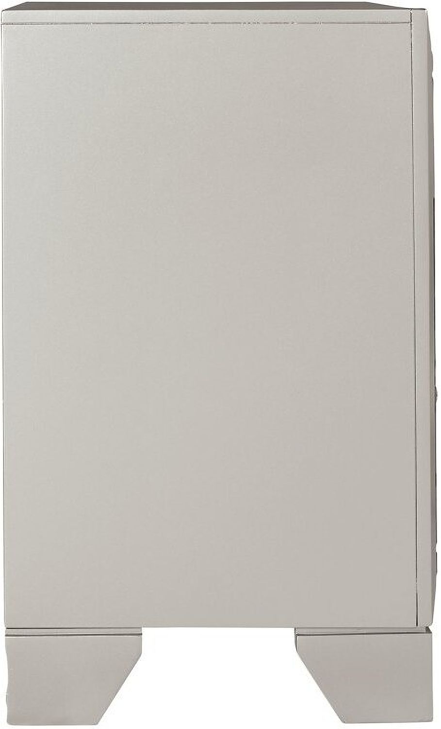 Lonnix Silver 2 Drawer Nightstand B41092