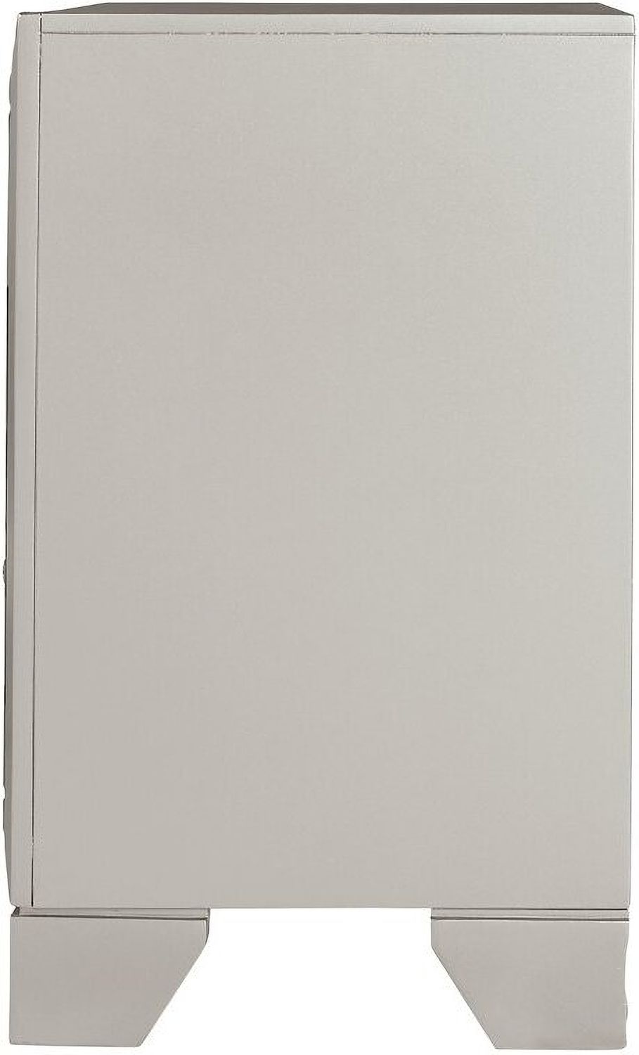 Lonnix Silver 2 Drawer Nightstand B41092