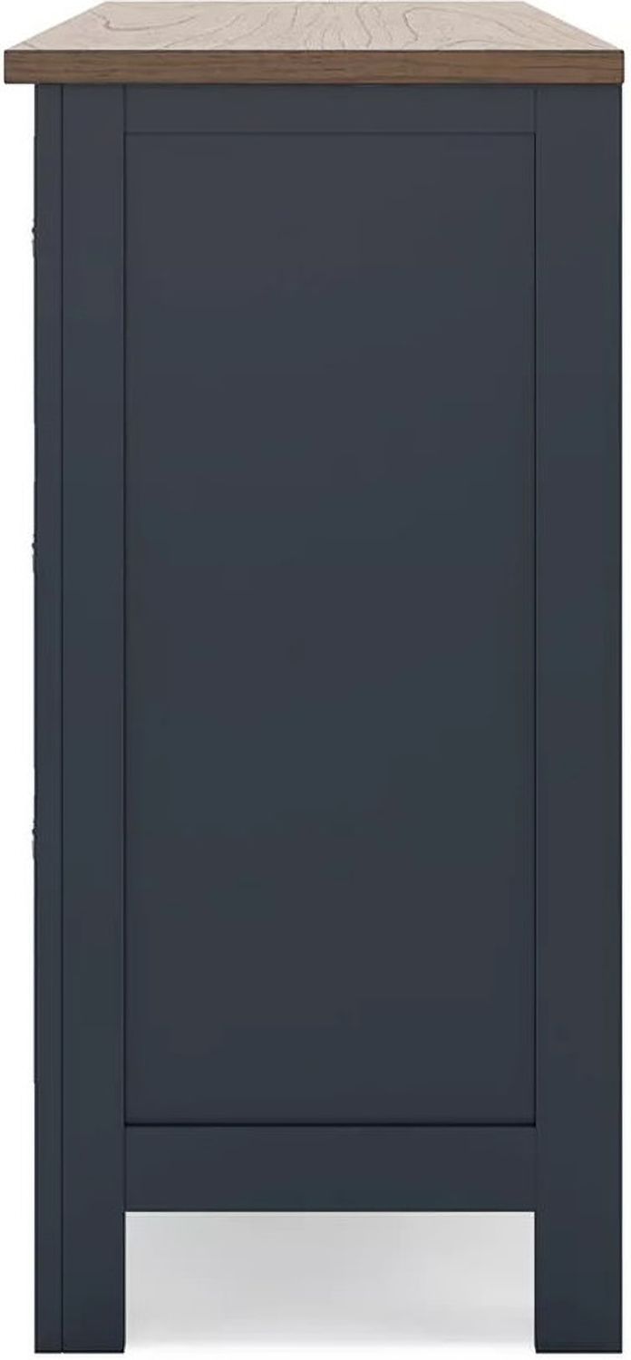 Landocken Dresser In Brown/Blue B41421