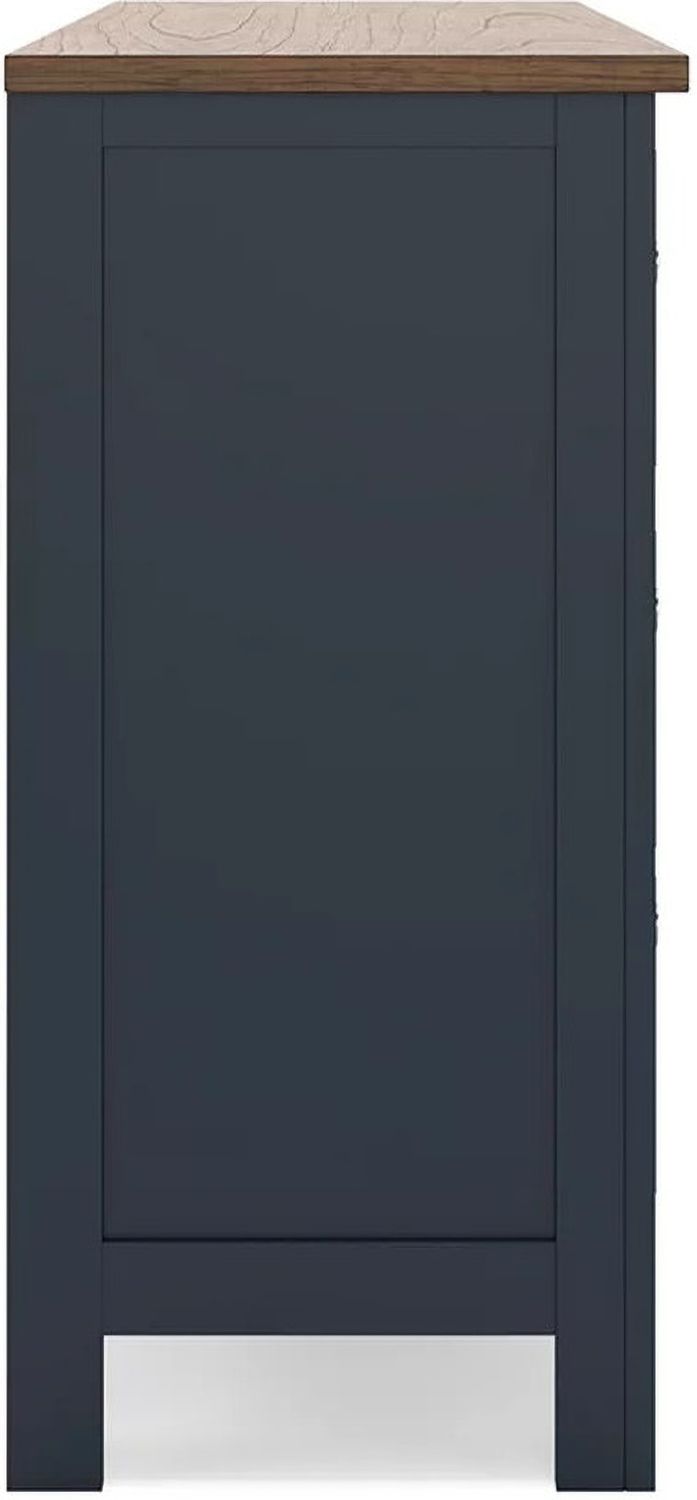 Landocken Dresser In Brown/Blue B41421