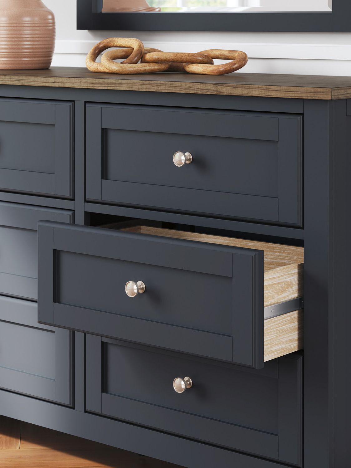 Landocken Dresser In Brown/Blue B41421