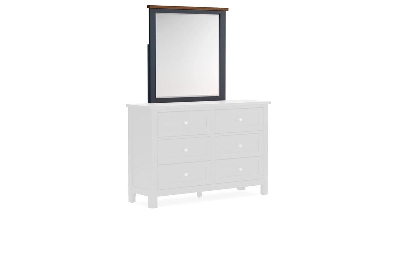 Landocken Bedroom Mirror In Brown/Blue B41426