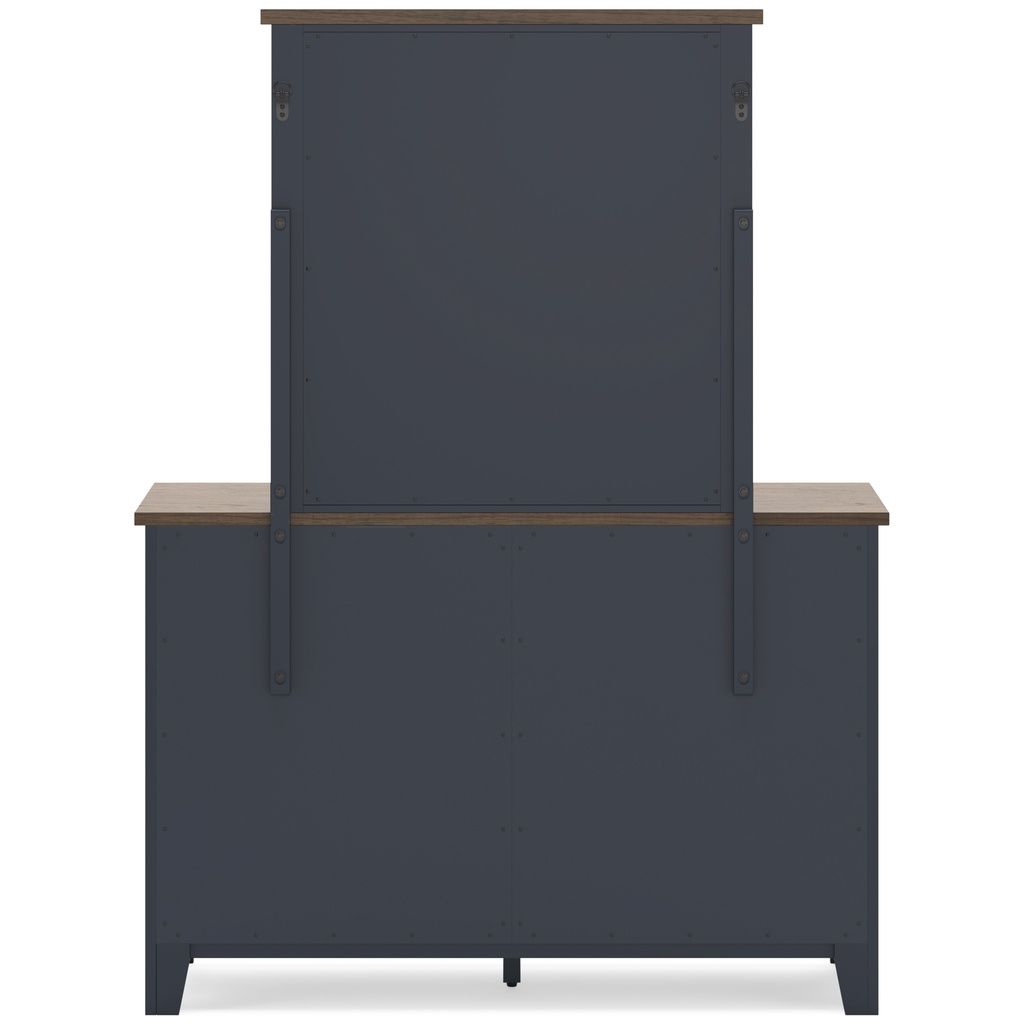 Landocken Bedroom Mirror In Brown/Blue B41426