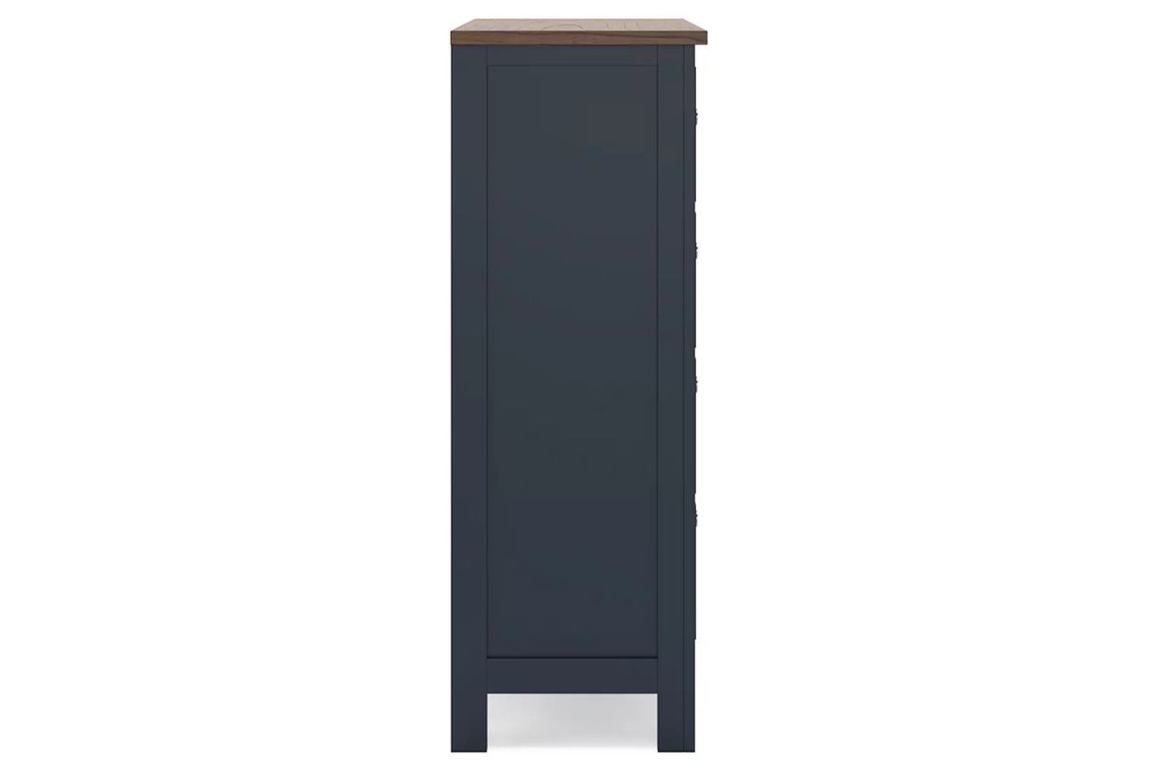 Landocken Chest of Drawers In Brown/Blue B41445
