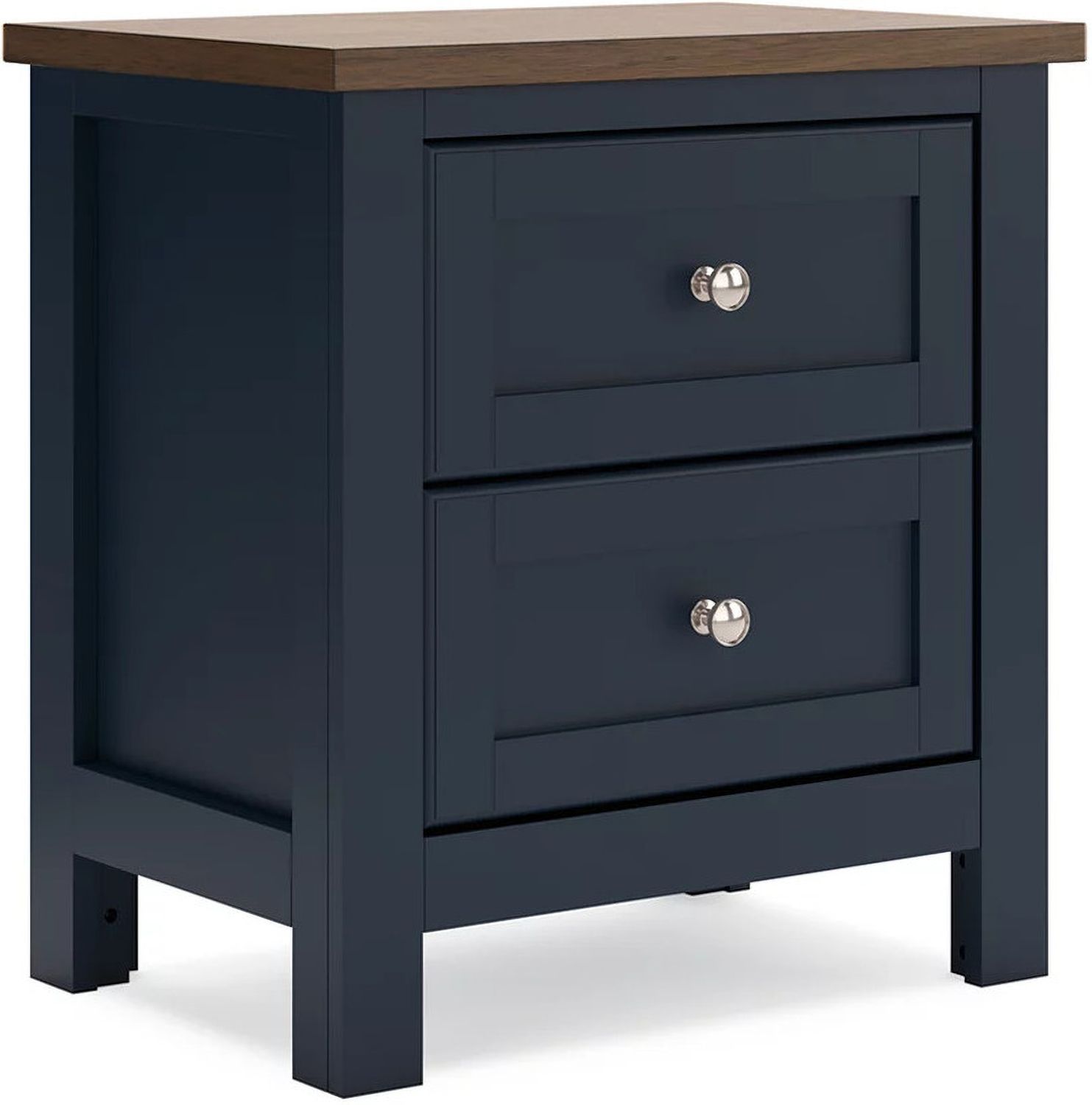 Landocken Nightstand In Brown/Blue B41492