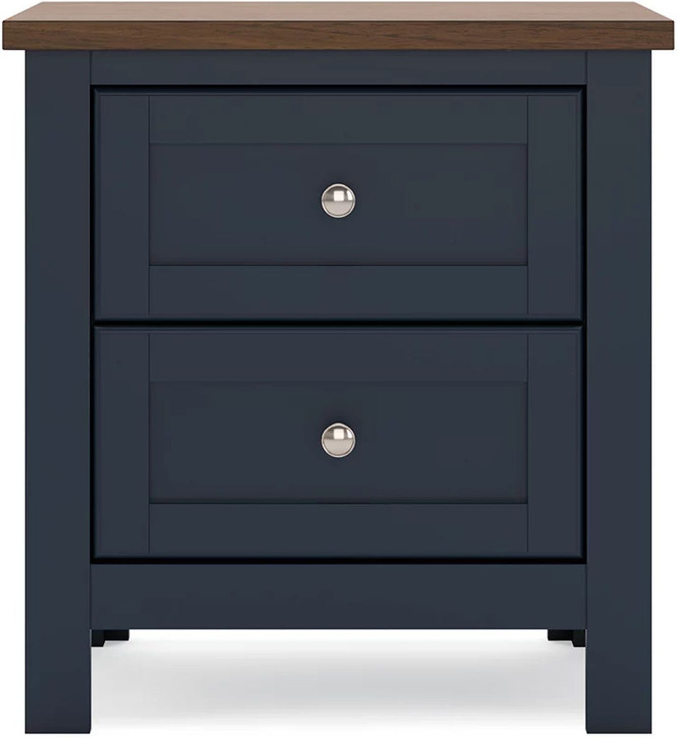 Landocken Nightstand In Brown/Blue B41492