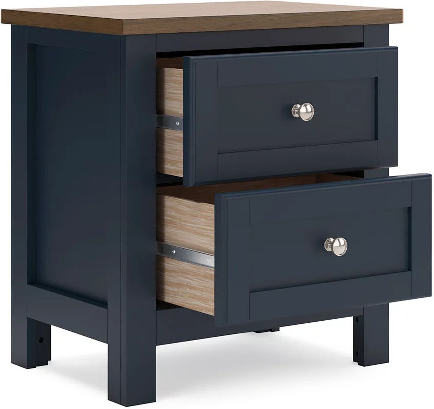 Landocken Nightstand In Brown/Blue B41492