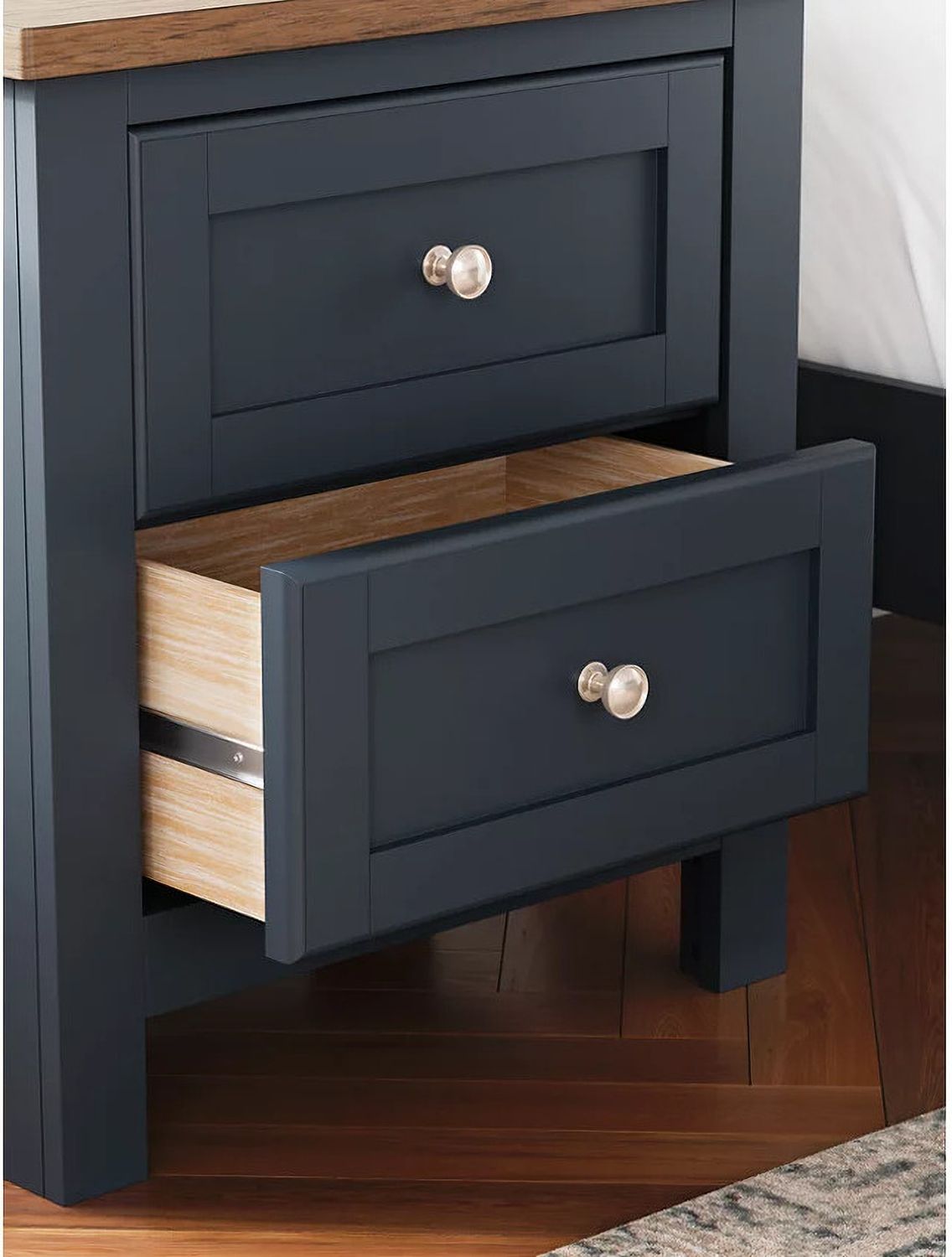 Landocken Nightstand In Brown/Blue B41492