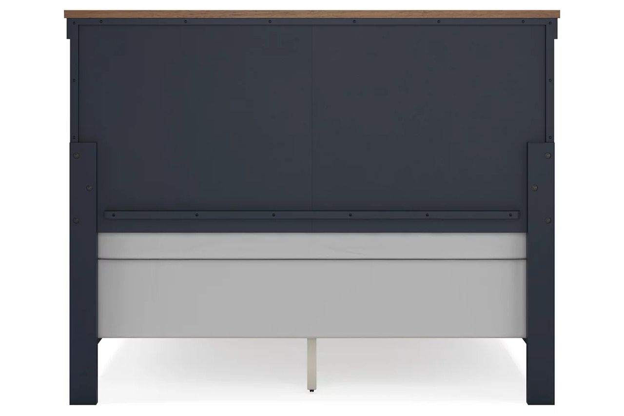Landocken Queen Panel Bed In Brown/Blue B414B10